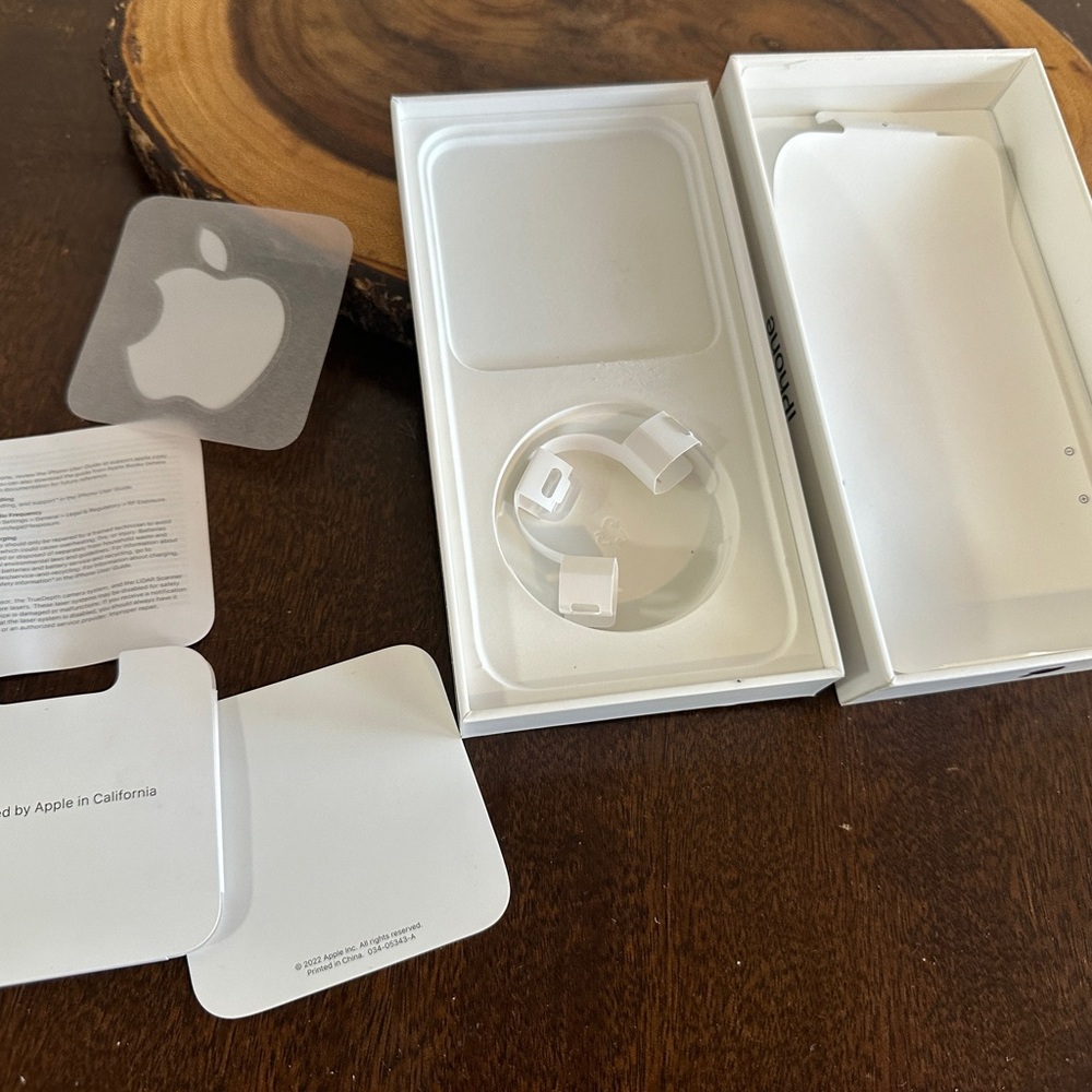 BOX ONLY for iPhone 14 Pro Max in Deep Purple 256Gb w/papers and sticker inside - Picture 4 of 6